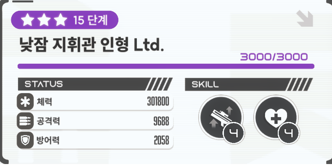 니케 전투력 소장품